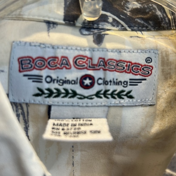 Boca Classics Vintage Cars Cotton Button Down Short Sleeve Shirt Size XL - Picture 3 of 11